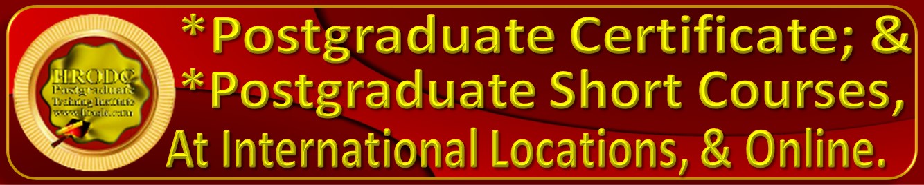 Website Label For HRODC Postgraduate Training Institutes Postgraduate Certificate and Diploma  Postgraduate  Short Course.